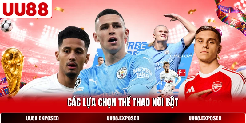 Các lựa chọn thể thao nổi bật