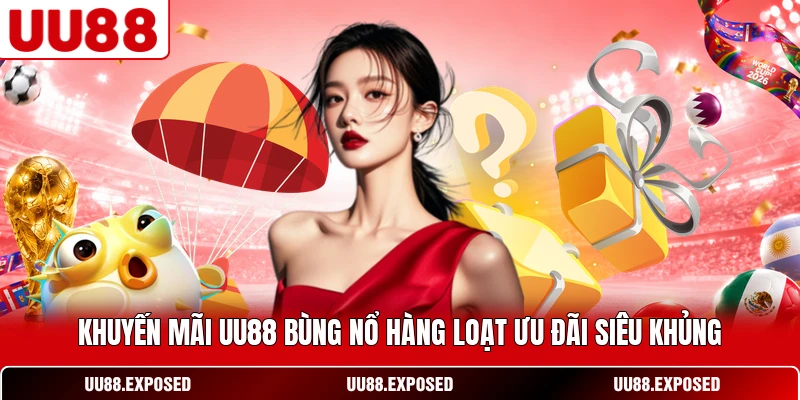 Khuyến mãi UU88 bùng nổ hàng loạt ưu đãi siêu khủng