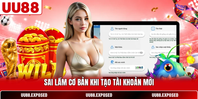 Sai lầm cơ bản khi tạo tài khoản mới